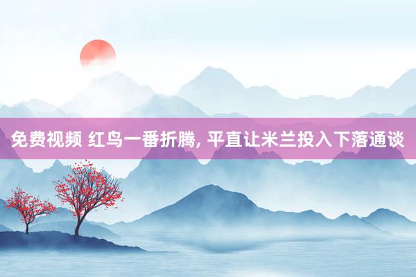 免费视频 红鸟一番折腾， 平直让米兰投入下落通谈