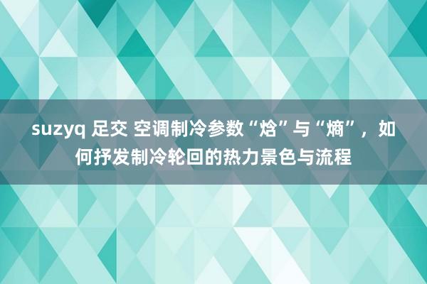 suzyq 足交 空调制冷参数“焓”与“熵”，如何抒发制冷轮回的热力景色与流程